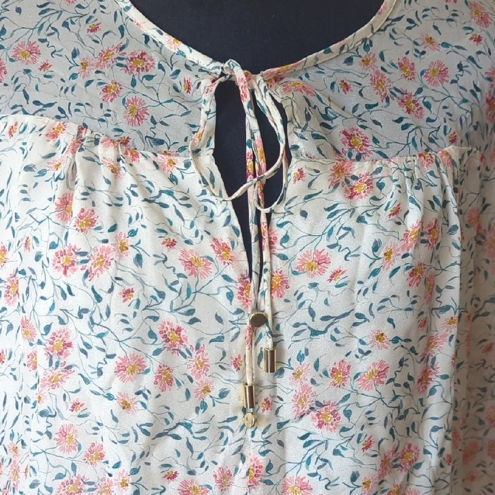 Shoshanna Floral Print Dress with Pink and Blue Accents Size 12 - Picture 5 of 11